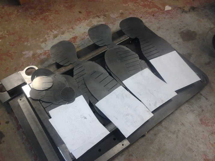 Steel CNC cut mannequin parts