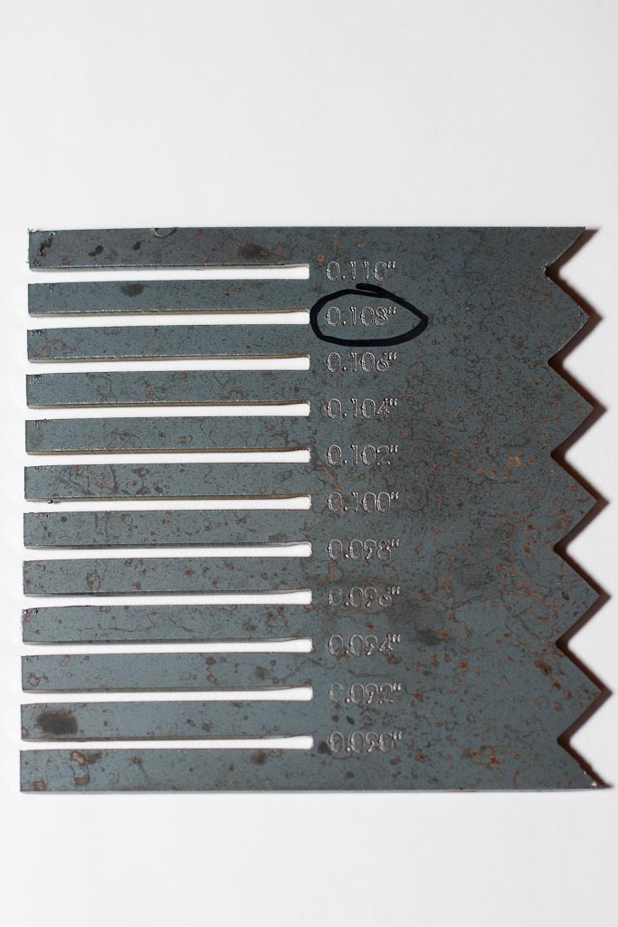 Steel CNC cut template