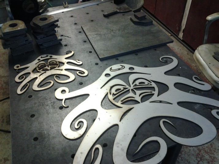 cnc cut octopus